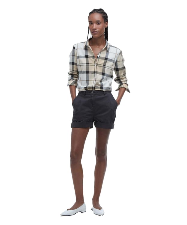 Women's Barbour Chino Shorts - Navy