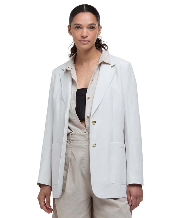 Women's Barbour Monarch Tailored Jacket - Beige / Antique White