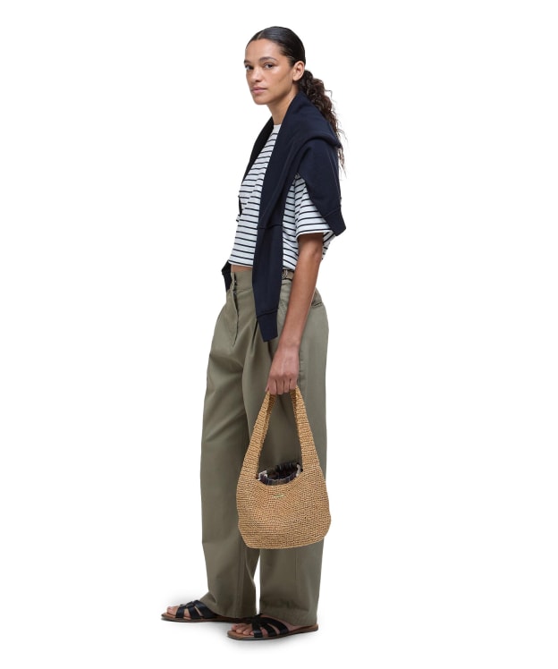 Women's Barbour Amber Trousers - Dusky Green