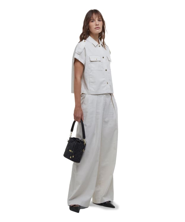 Women's Barbour International Riley Trousers - Light Stone