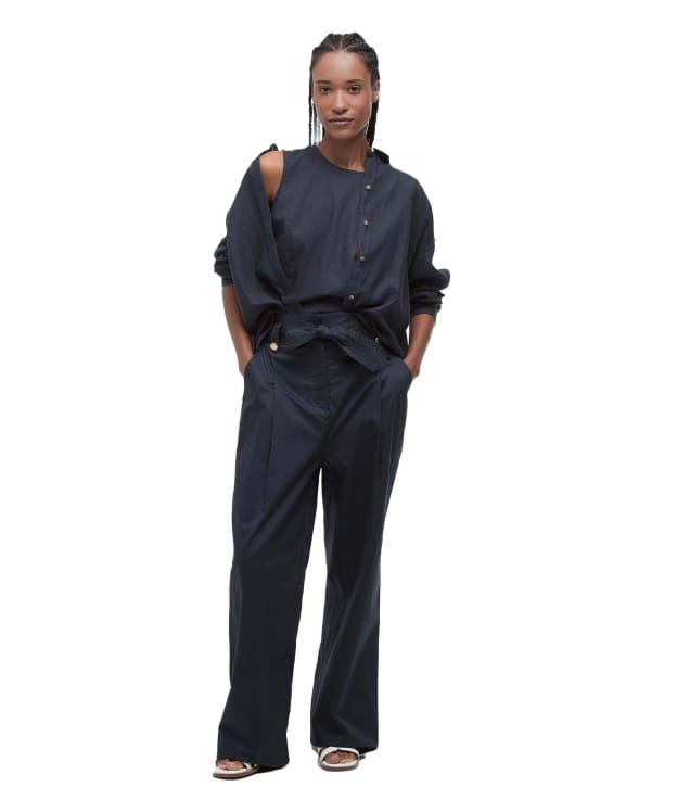 Women's Barbour Elsie Trousers - Dark Navy