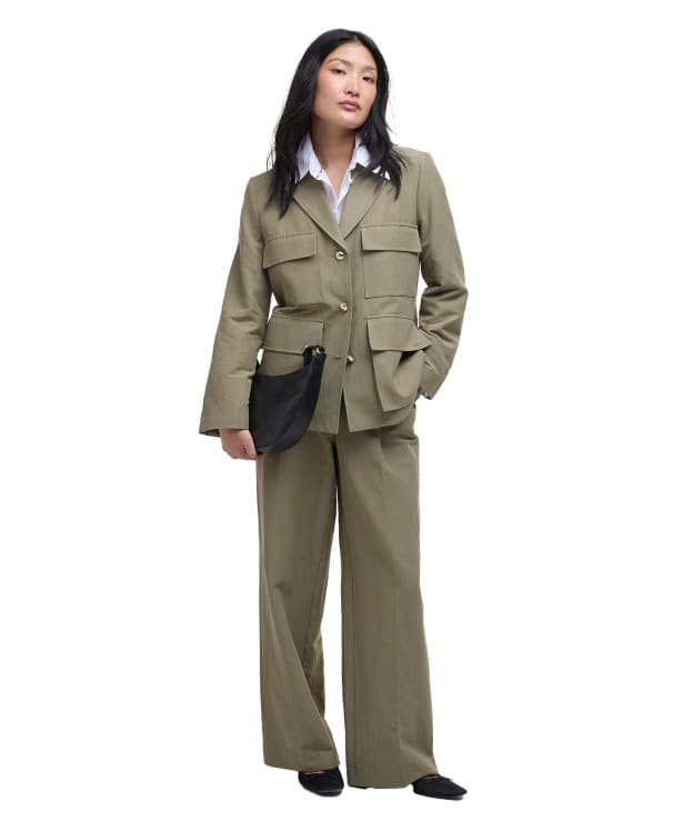 Women's Barbour Ava Trousers - Dusky Green