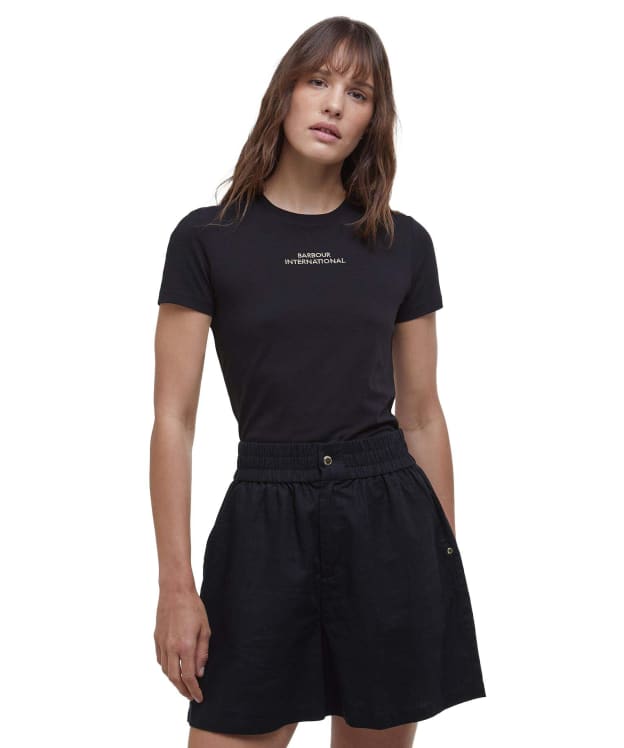 Women's Barbour International Estella T-Shirt - Black