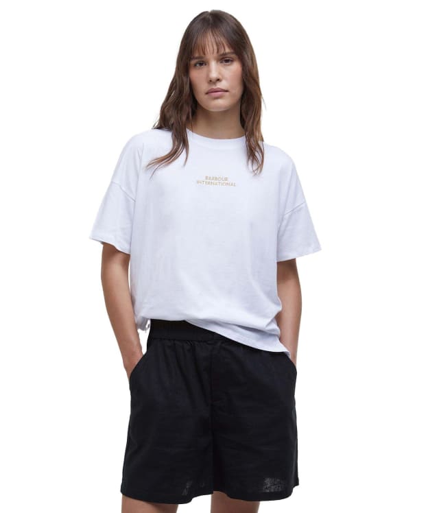 Women's Barbour International Harlow T-Shirt - White