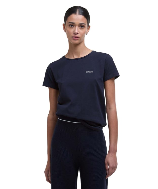 Women's Barbour Saltford T-Shirt - Navy