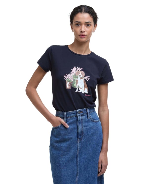 Women's Barbour Bowland T-Shirt - Navy