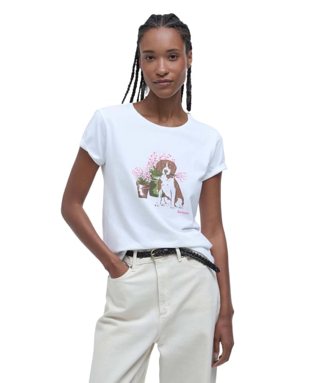 Women's Barbour Bowland T-Shirt - White