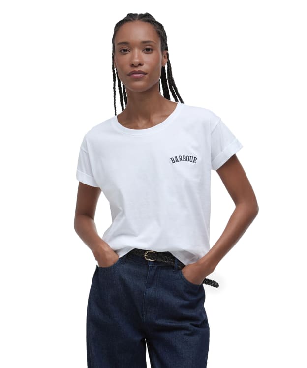 Women's Barbour Kenmore T-Shirt - White