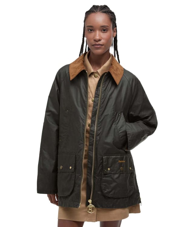 Women's Barbour Raelynn Waxed Jacket - Archive Olive / Ancient