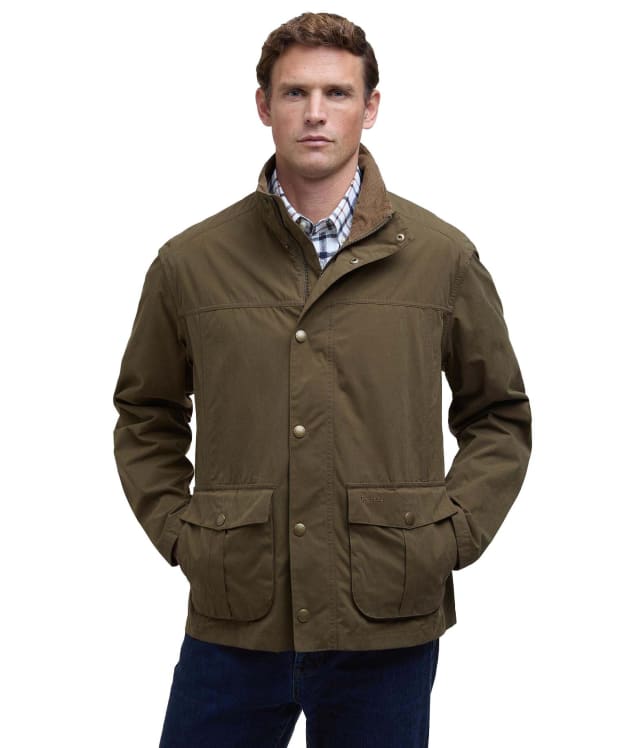Men's Barbour Sander Casual Jacket - Dark Sand