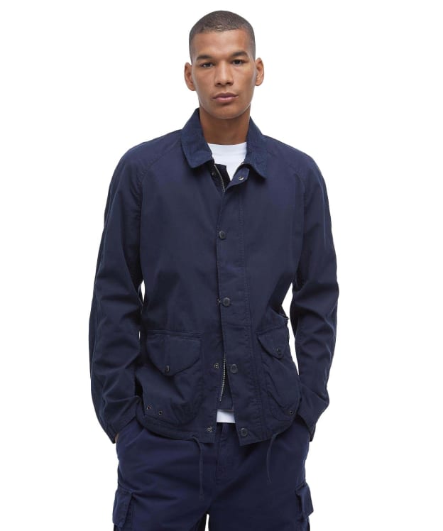 Men's Barbour Utility Casual Chore Jacket - Navy