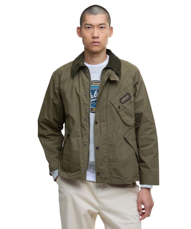Men's Barbour International A7 Pacemaster Casual Jacket - Dusty Green