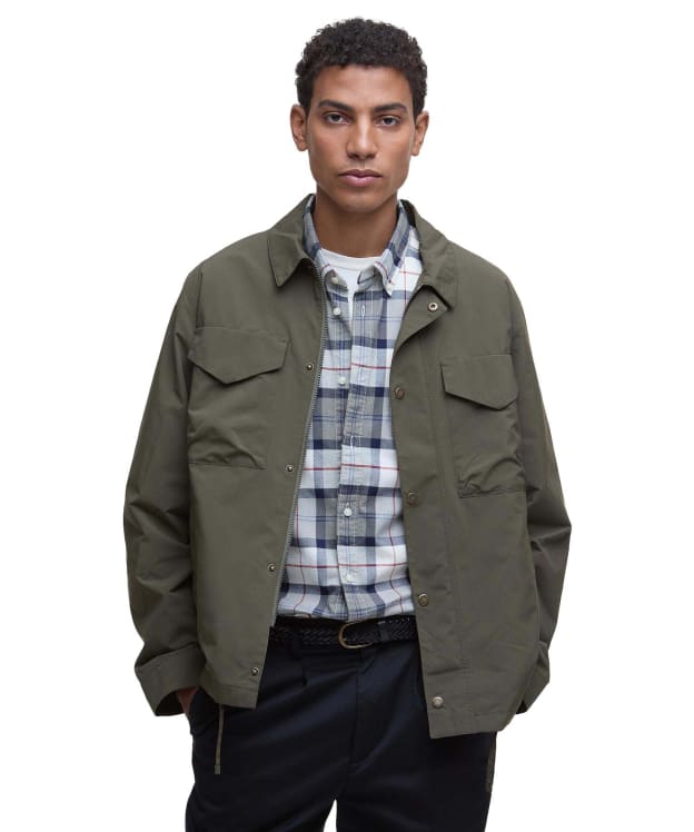 Men's Barbour Camber Casual Jacket - Uniform Green