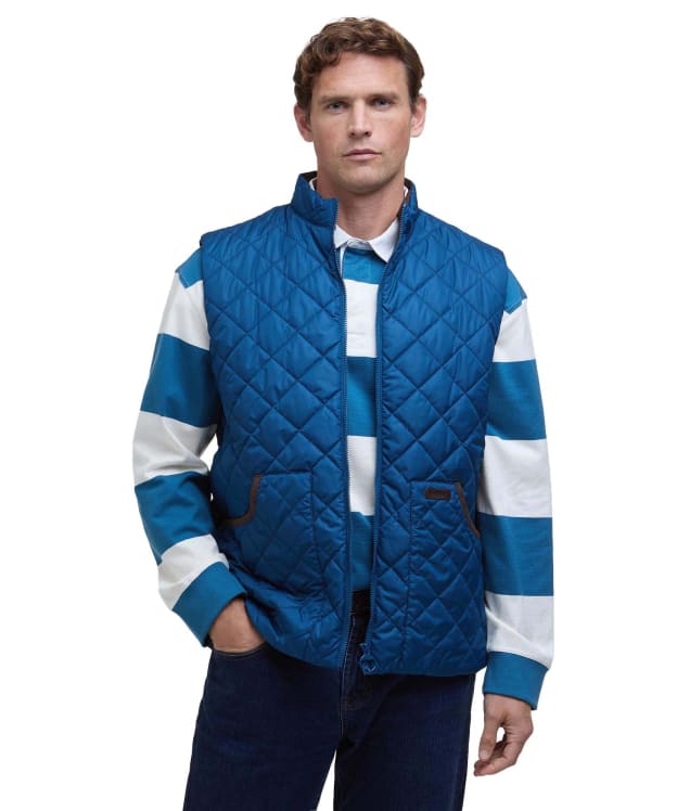 Men's Barbour Chesterwood Quilted Gilet - Dark Petrol / River Birch
