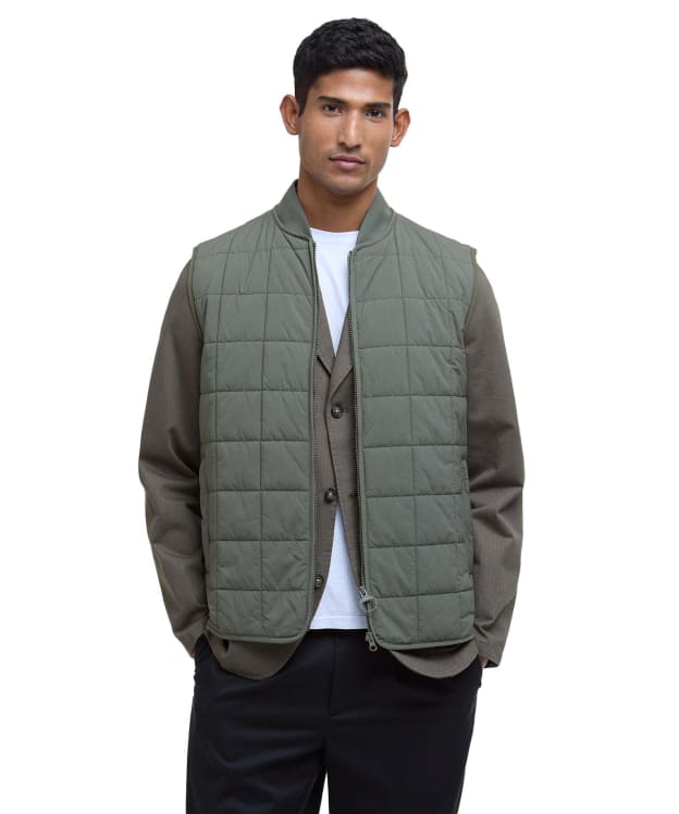 Men's Barbour Elmstone Quilted Gilet - Uniform Green