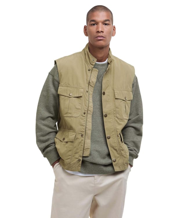 Men's Barbour Casual Corbridge Gilet - Bleached Olive