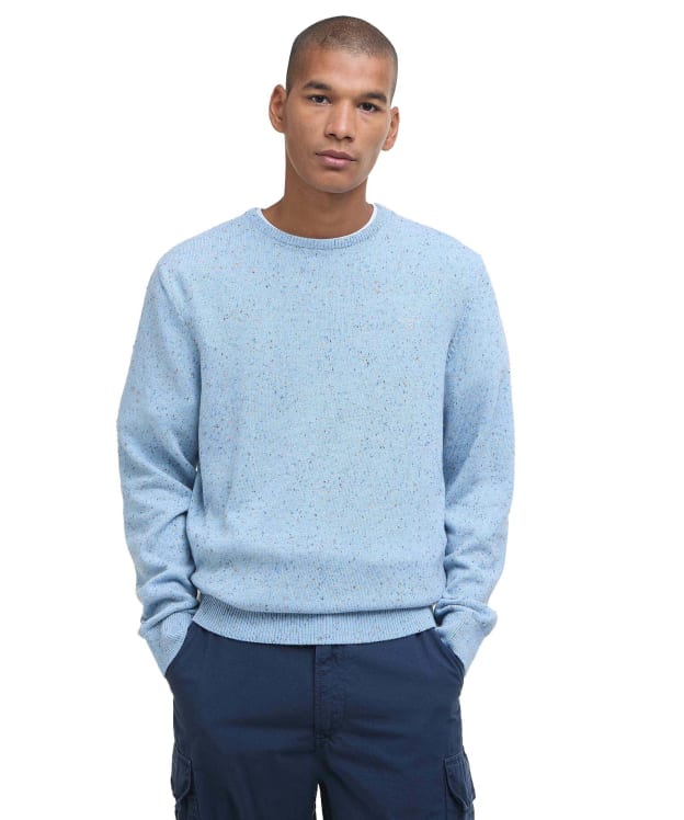 Men's Barbour Tainsbury Crew Neck Jumper - Chambray