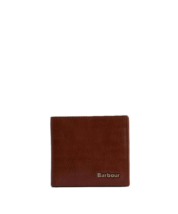 Men's Barbour Lunan Leather Billfold Wallet - Brown