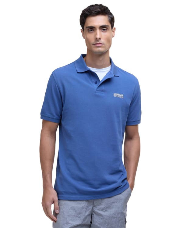 Men's Barbour International Essential Polo - North Sea Blue