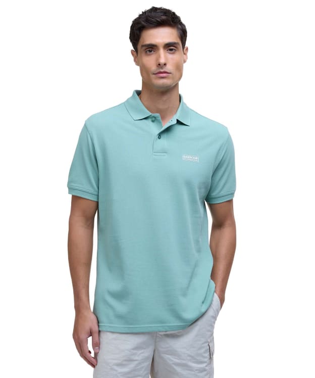 Men's Barbour International Essential Polo - Granite Green
