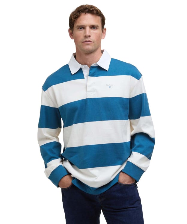 Men's Barbour Broome Rugby Shirt - Midnight
