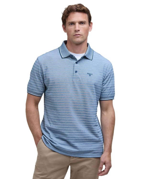 Men's Barbour Taverham Performance Polo Shirt - Midnight