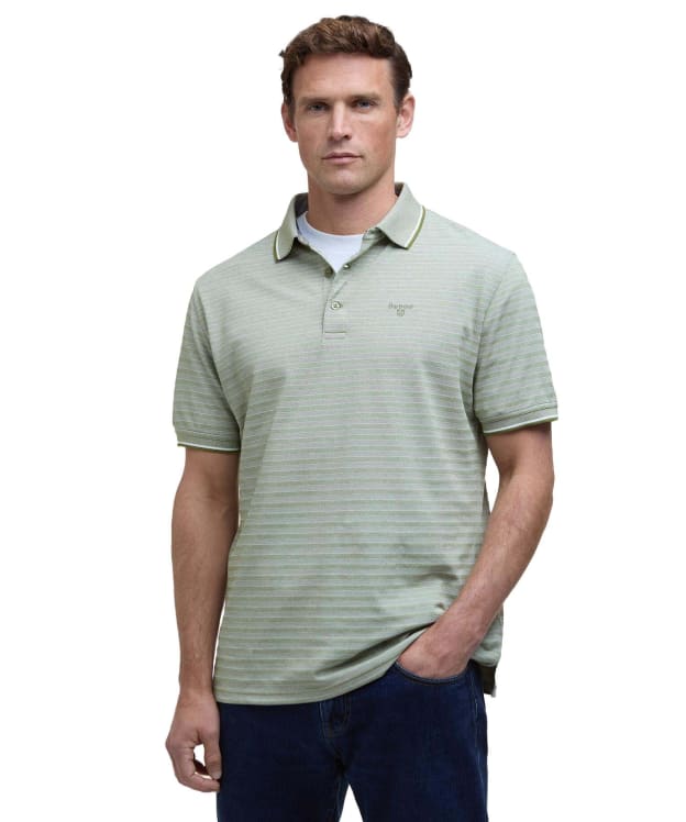 Men's Barbour Taverham Performance Polo Shirt - Pine Green