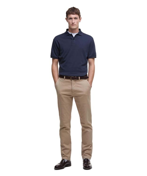 Men's Barbour Hylton Interlock Tailored Fit Polo Shirt - Navy