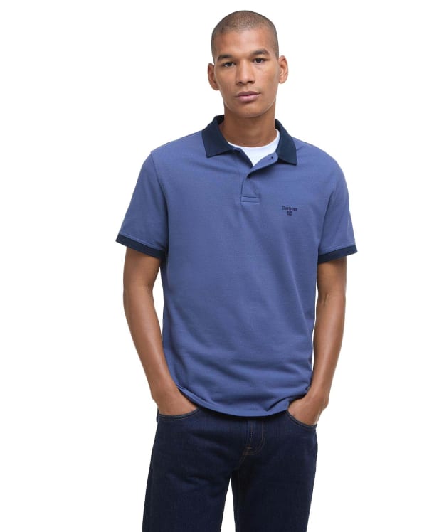 Men's Barbour Lynmouth Tipped Tailored Fit Polo Shirt - Oceana