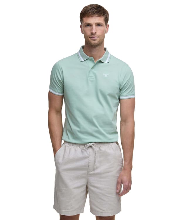 Men's Barbour Ferrybridge Lightweight Tailored Fit Polo Shirt - Pale Apple