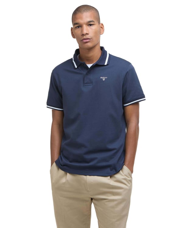 Men's Barbour Ferrybridge Lightweight Tailored Fit Polo Shirt - Navy