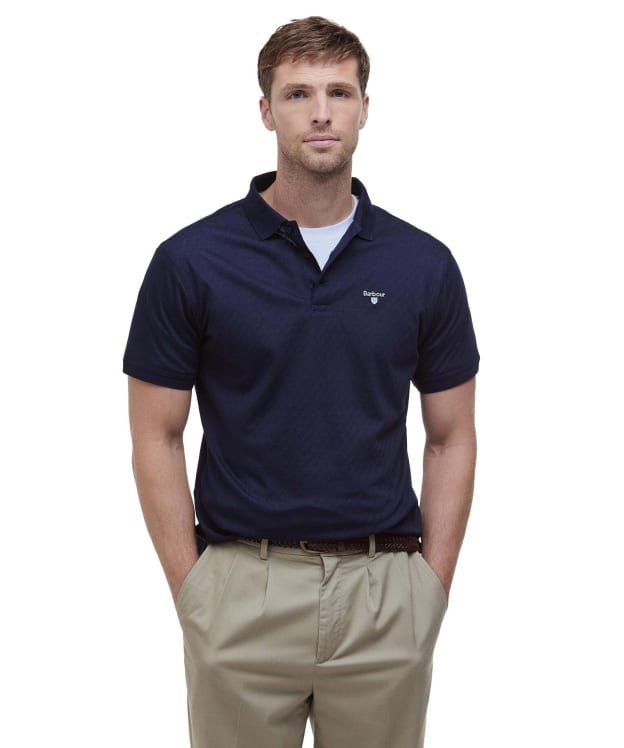 Men's Barbour Sutton Tailored Fit Polo Shirt - Navy
