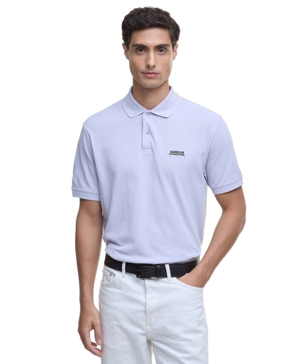 Men's Barbour International Lightweight Pique Essential Polo Shirt - Thistle