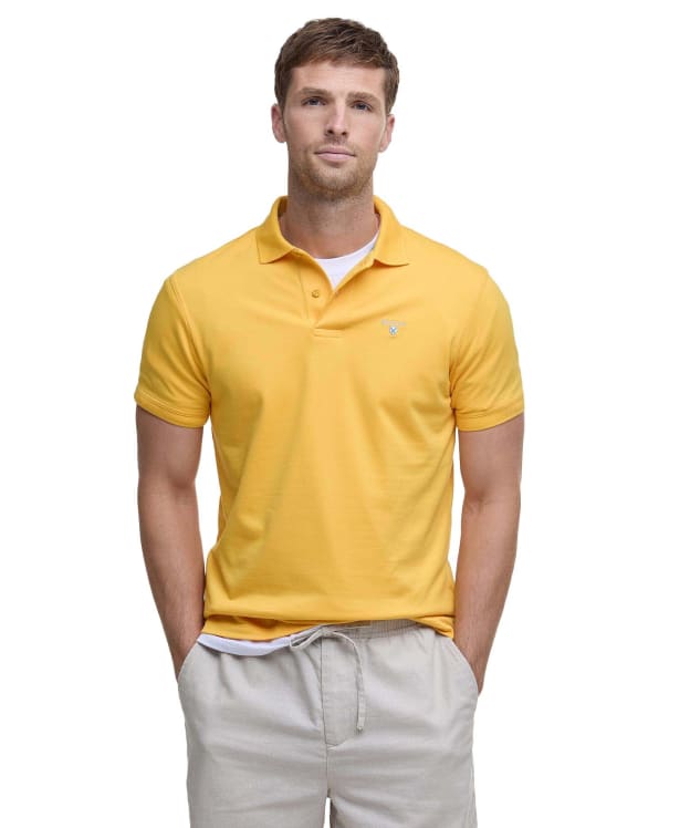 Men's Barbour Active Tailored Fit Polo Shirt - Yellow