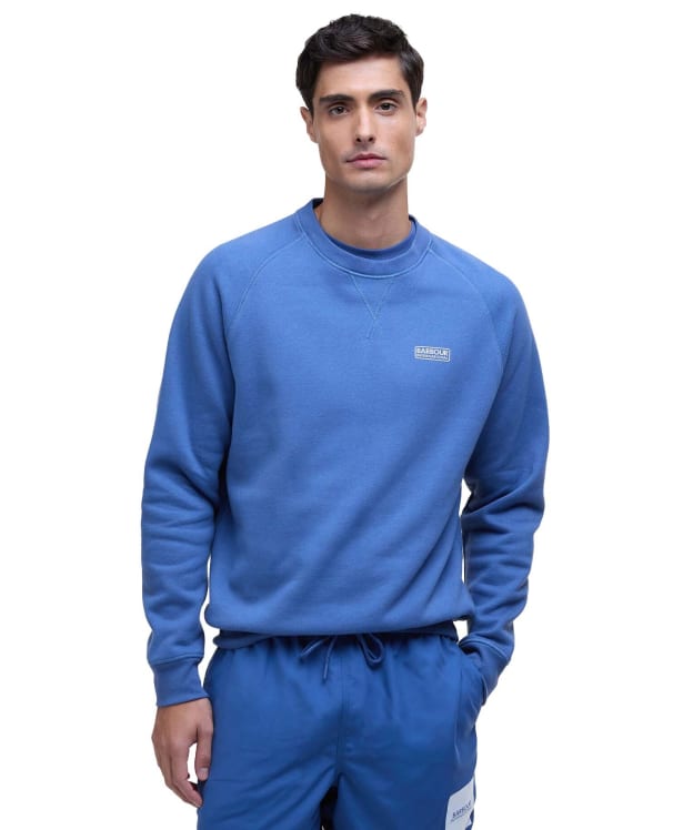 Men's Barbour International Essential Crew Neck Sweat - North Sea Blue