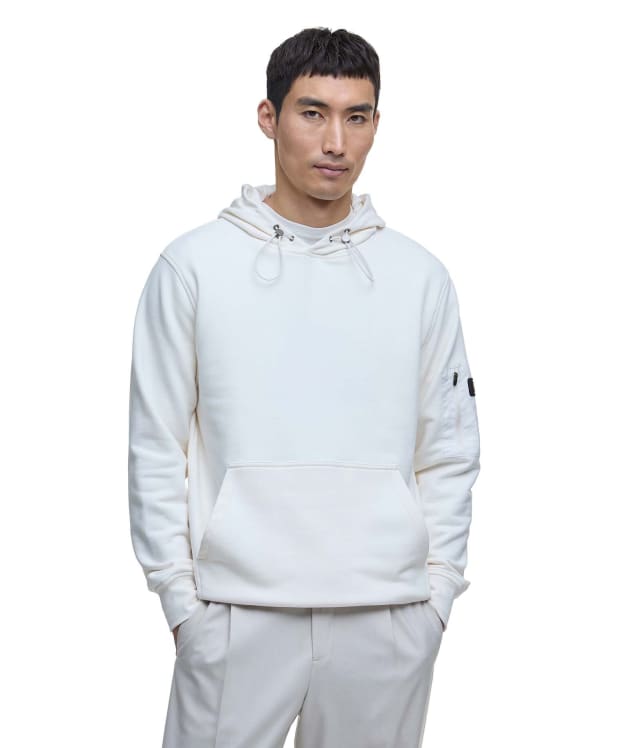 Men's Barbour International Ewan Hoodie - Whisper White