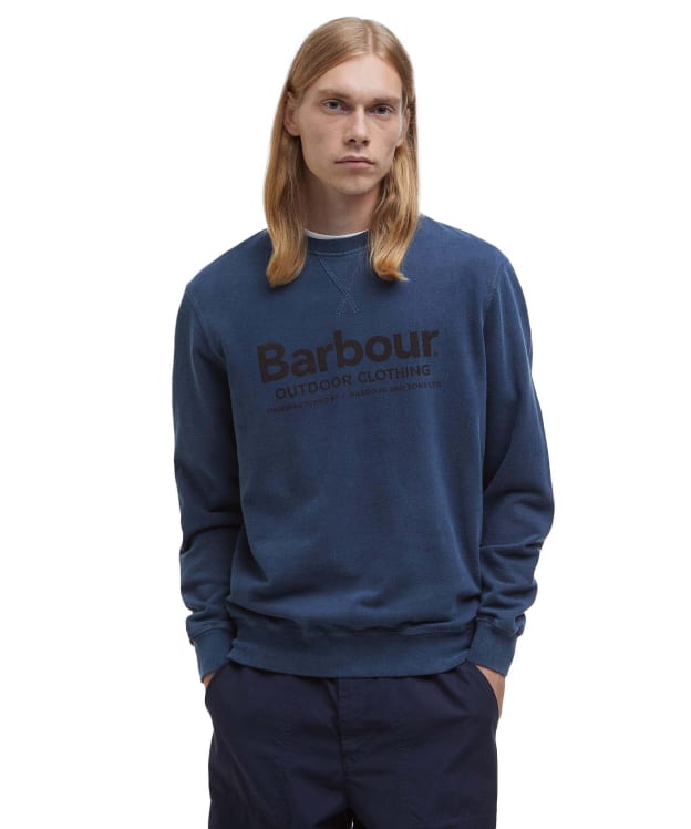 Men's Barbour Larkhill Crew Neck Sweatshirt - Navy