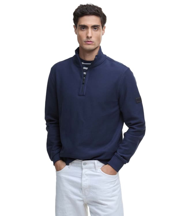 Men's Barbour International Samuel Funnel Neck - Navy