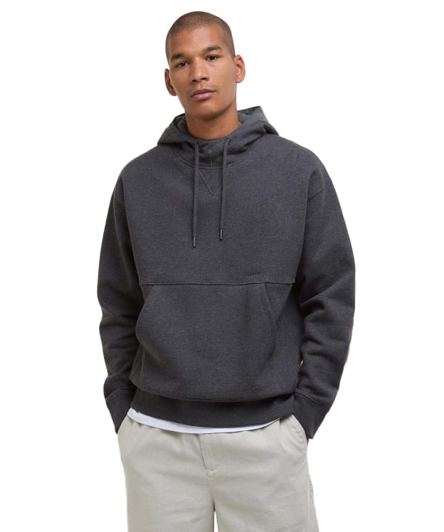 Men's Barbour Yalding Hooded Sweatshirt - Charcoal Marl