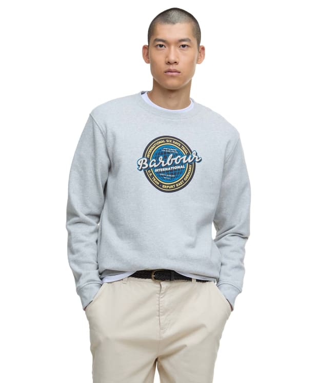 Men's Barbour International Carlisle Graphic Sweatshirt - Grey Marl