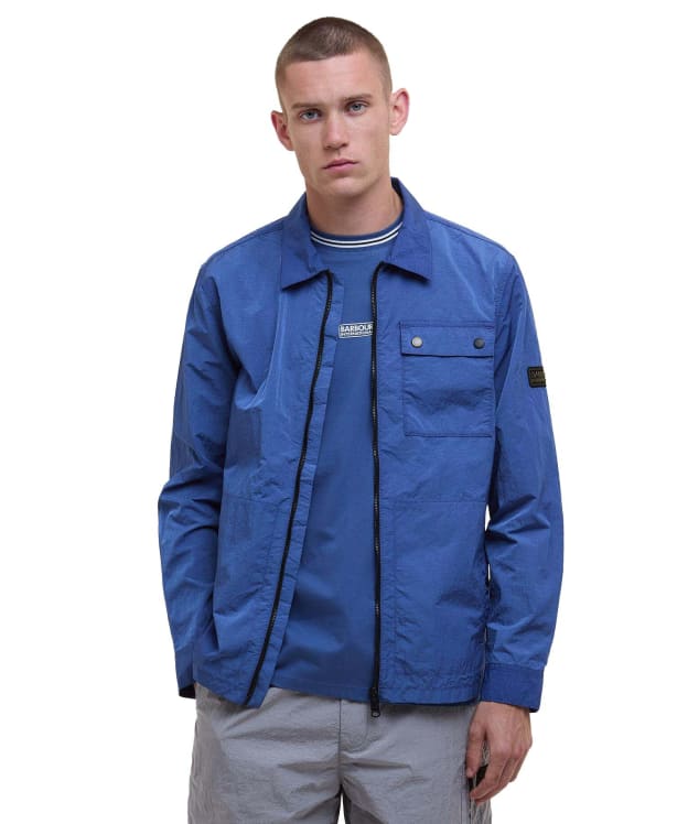 Men's Barbour International Inline Overshirt - North Sea Blue