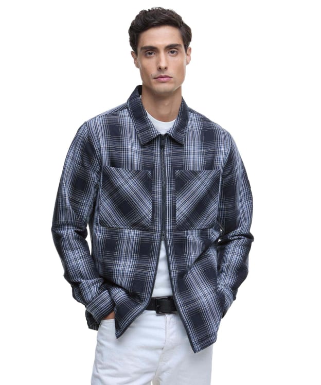 Men's Barbour International Arne Checked Overshirt - Black