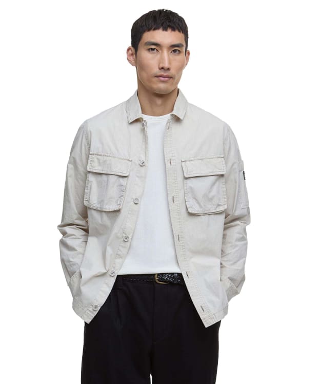Men's Barbour International Kenneth Garment Dye Overshirt - Mist