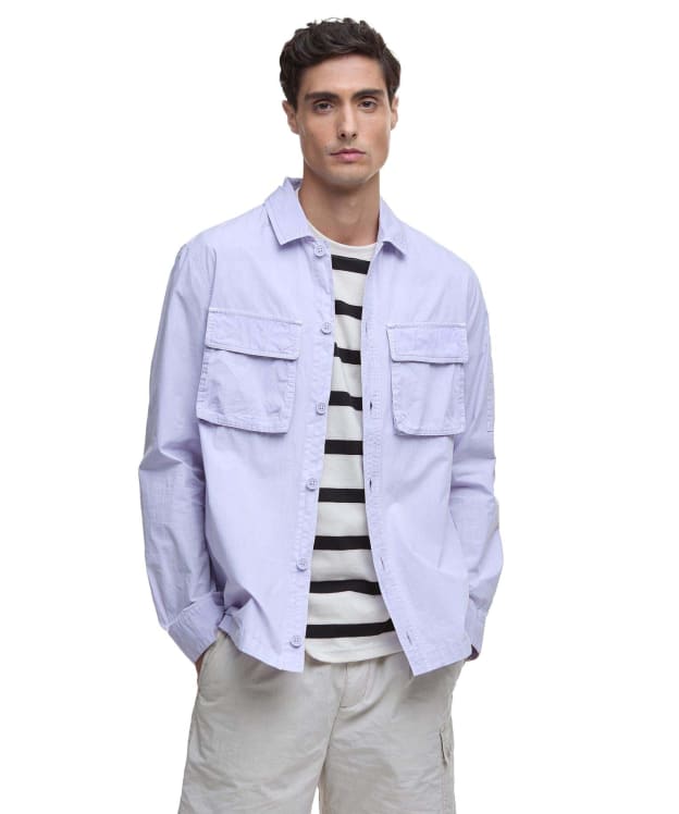 Men's Barbour International Kenneth Garment Dye Overshirt - Thistle