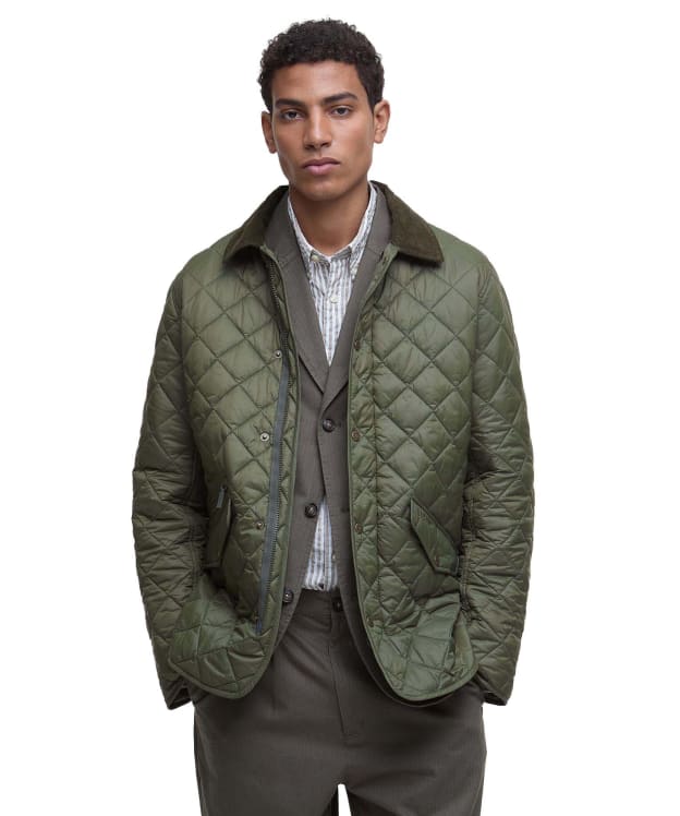 Men's Barbour Modern Chelsea Quilted Jacket - Uniform Green