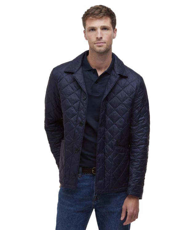 Men's Barbour Tyne Liddesdale Quilted Jacket - Navy