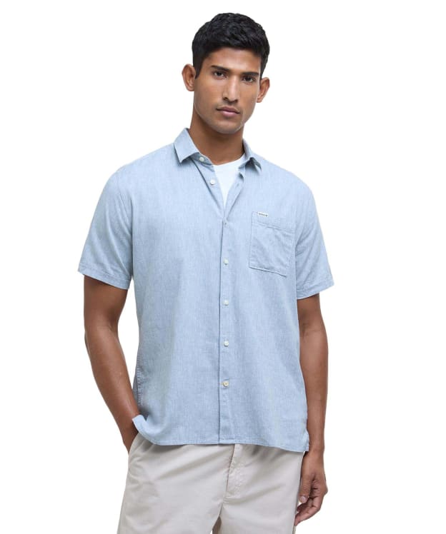 Men's Barbour Nelson S/S Summer Shirt - Lead