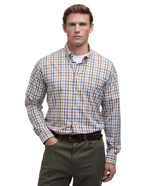 Men's Barbour Hallhill Performance Shirt - Rust