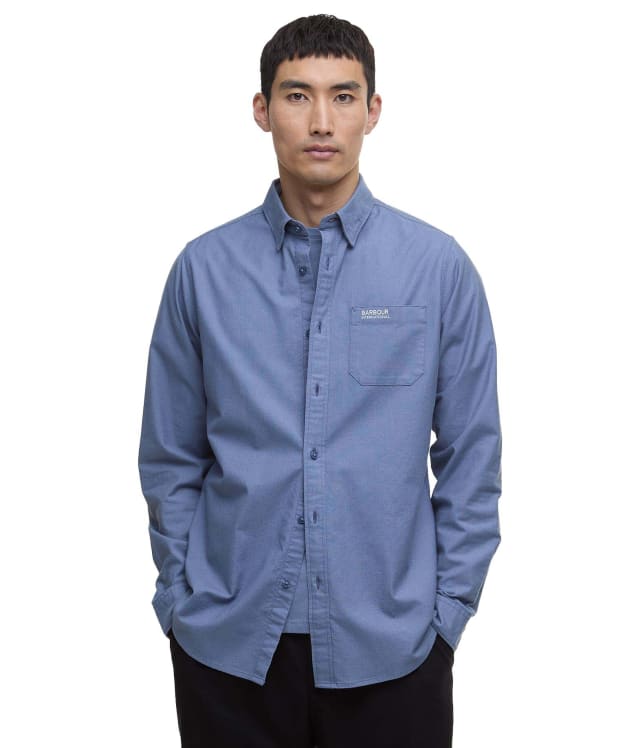 Men's Barbour International Kinetic Shirt - Washed Blue