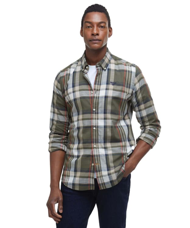 Men's Barbour Kidd Tailored Shirt - Dark Olive
